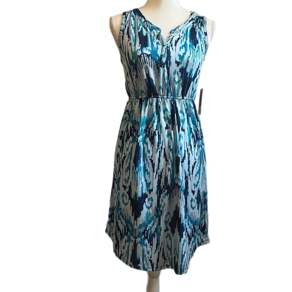 Sonoma Lifestyle Casual Dress Blue and White Size XSP New!